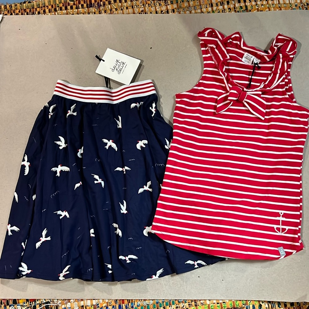 Size 12 matching set nautical birds